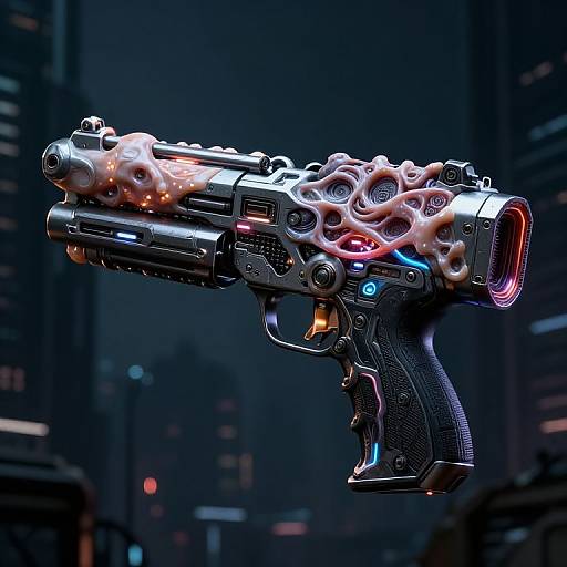 Futuristic Biomechanical Flesh Gun