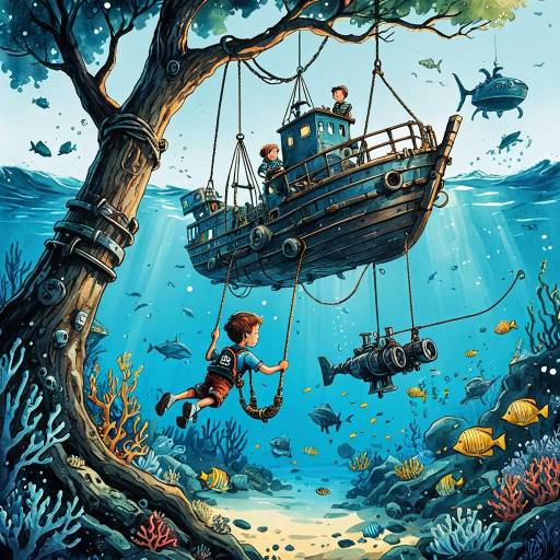 Underwater Robot Rescue Children's Book Cover Underwater Robot Rescue Children's Book Cover