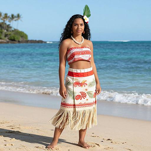 Moana-Inspired Beach Costume