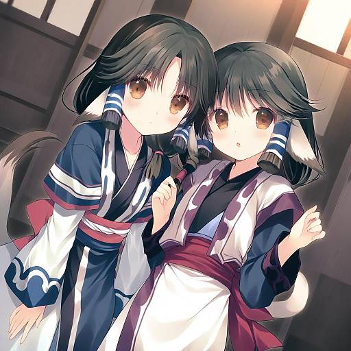 Illustration of Aruruu, utawarerumono in the style of Shirogane hina