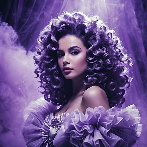 Ethereal Opera Diva in Retro Noir