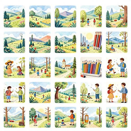 Vibrant Imaginative Drawing Prompts