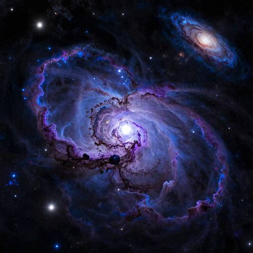 Vibrant Cosmic Nebula in Space