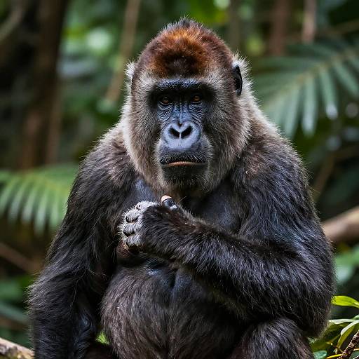 Hyper-Realistic Majestic Ape Close-Up