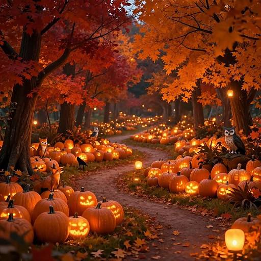 Enchanted Autumn Fantasy Landscape