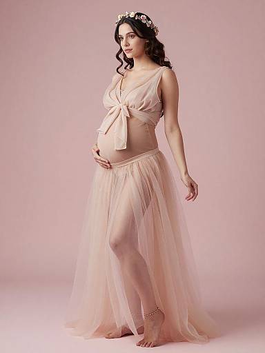 Ethereal Maternity Fairy Fashion Portrait