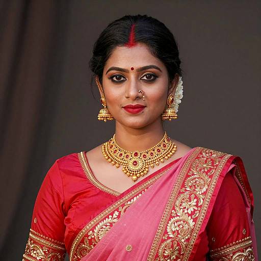 Elegant Indian Woman in Traditional Attire