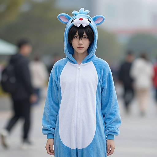 Realistic Bluey Onesie Cosplay Portrait