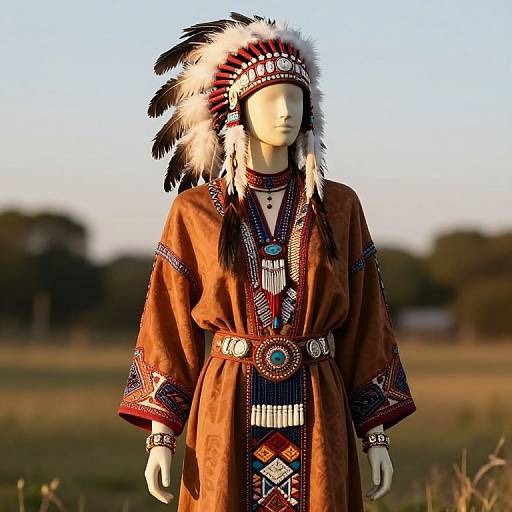Regal Native American Mannequin Attire
