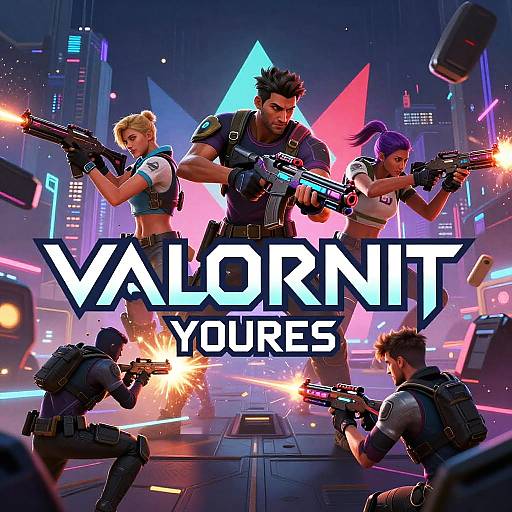 Valorant Agents Neon City Banner