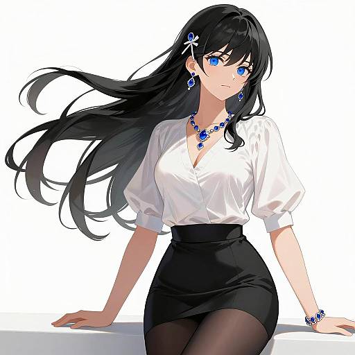 Illustration of Alisa reinford, eiyuu densetsu in the style of Nakasone haiji