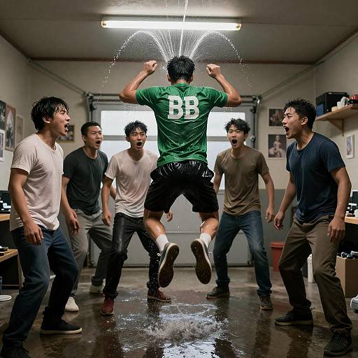 Dynamic Splash in a Garage Setting