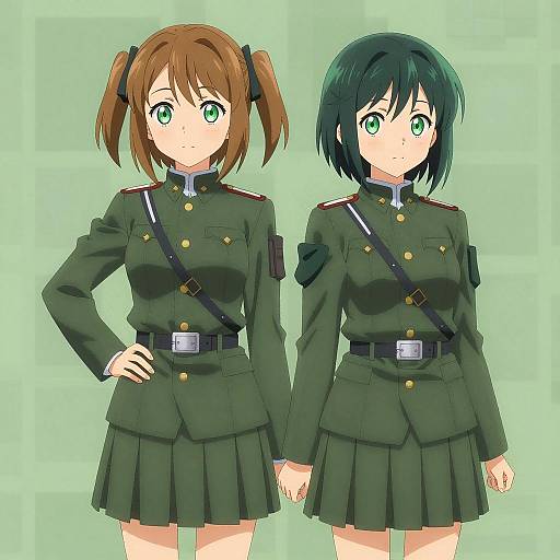 Anime Girls in Military Uniforms