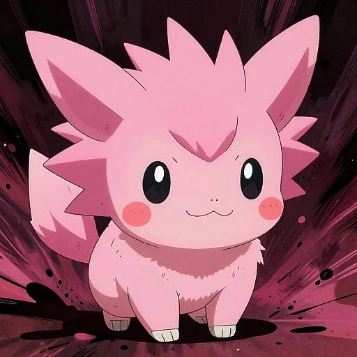 Junji Ito Style Cute Spiky Creature