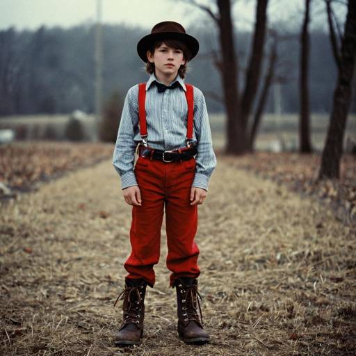 Stylish Solo Male in Costume Outdoors