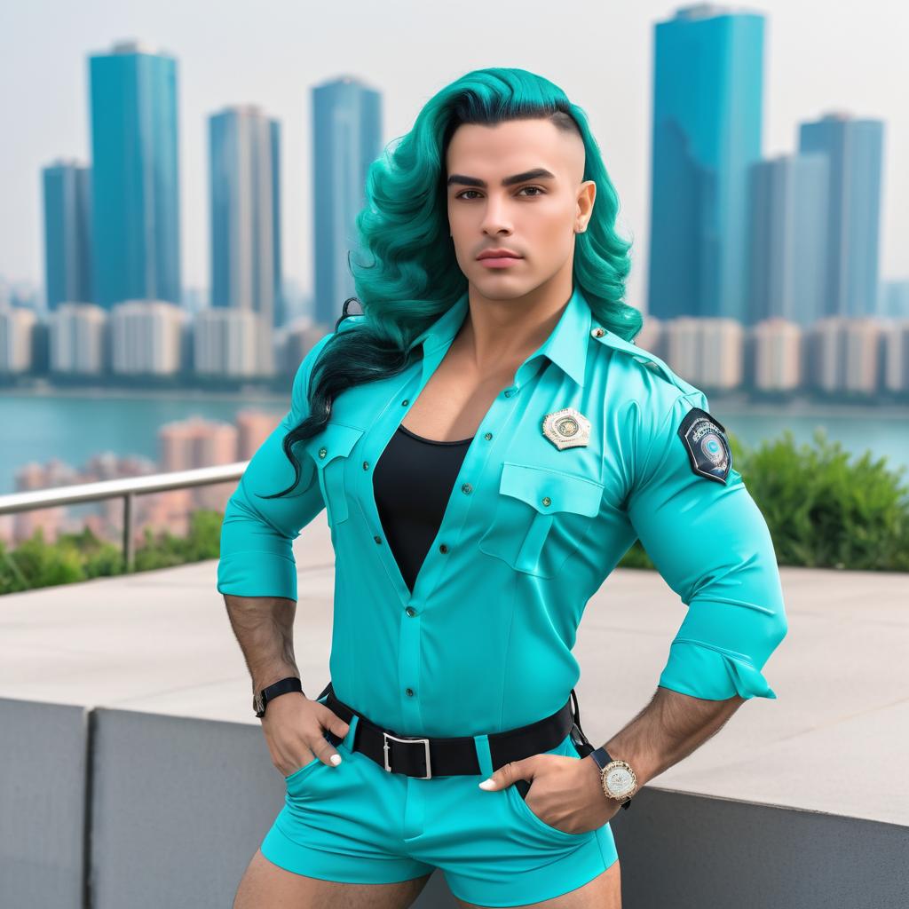 Muscular Romanian Drag Queen Police Officer