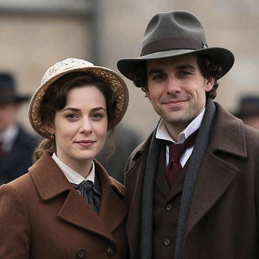 Vintage Couple Portrait in Period Attire