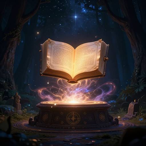 Ancient Creation Myth Tome Illustration