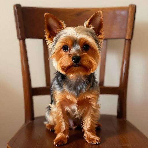 Cozy Yorkie Pinscher Portrait