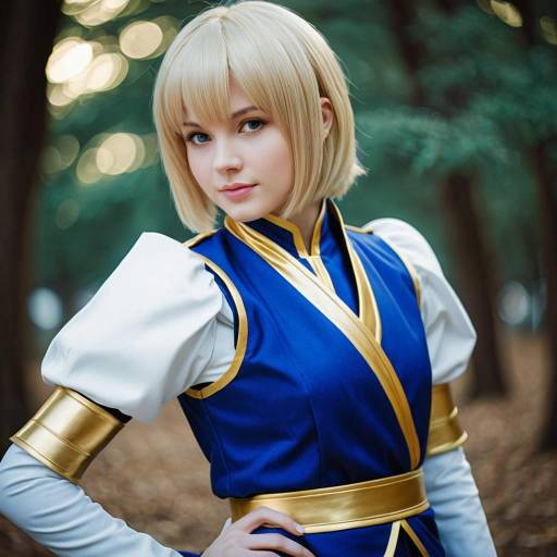 Elegant Kurapika Cosplay Costume Design
