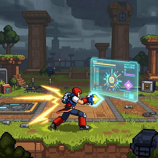 CrossCode RPG Battle in Futuristic Arena