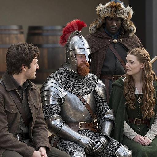 Medieval Gathering: A Cinematic Moment