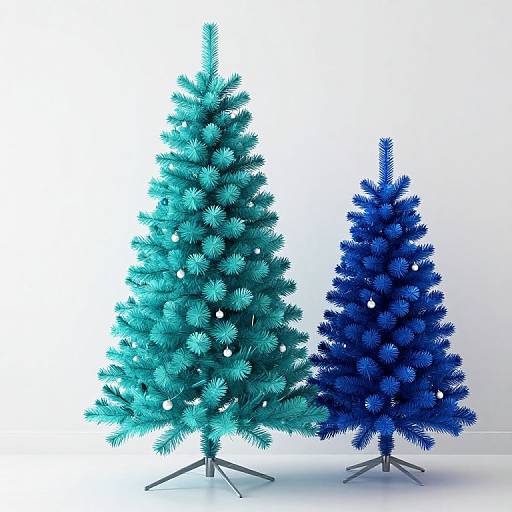 Teal and Blue Christmas Tree Ideas