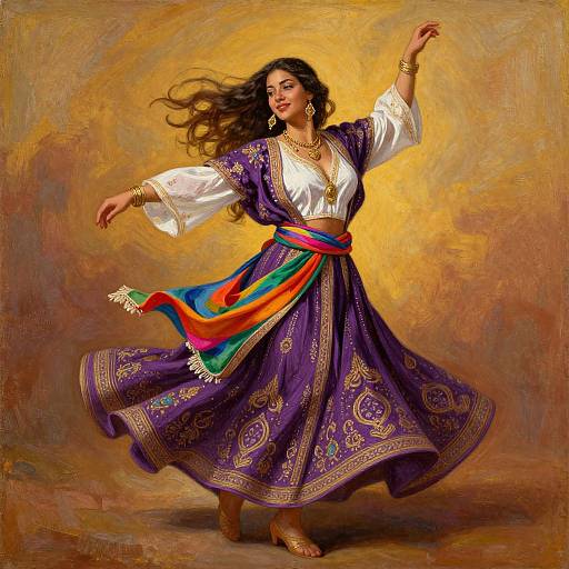 Vibrant Amazigh Dance Portrait