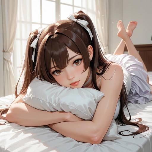 Sensual Admiral Kancolle in Moonlit Boudoir