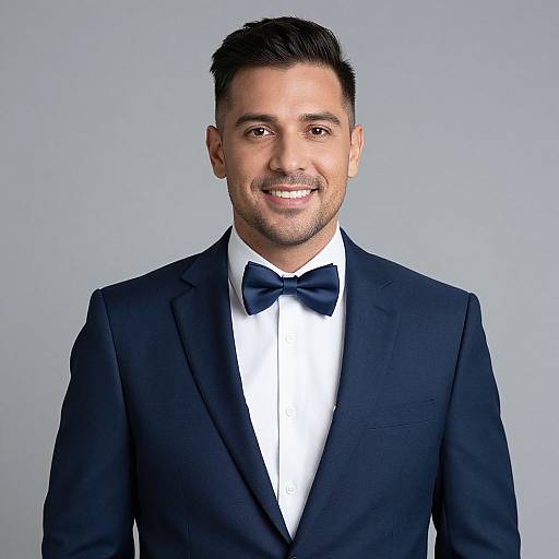 American Man in Suit and Bow Tie