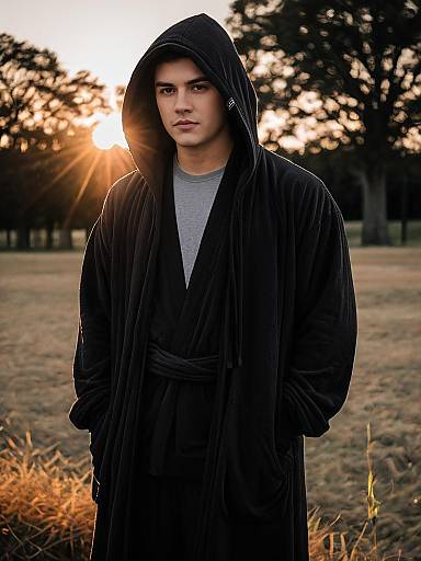 Young Man in Villain Robe