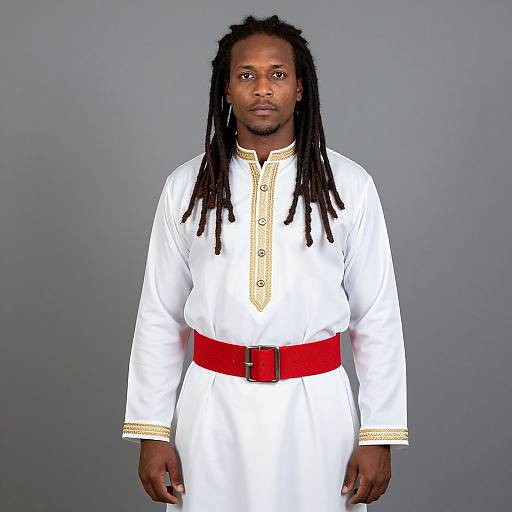 Portrait of Man in Traditional Attire