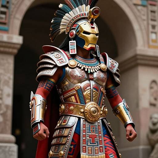 Aztec Warrior in Iron Man Armor