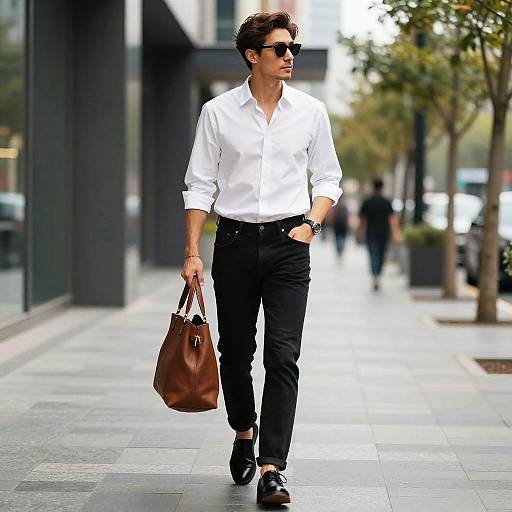 Confident Stylish Man in Urban Fashion
