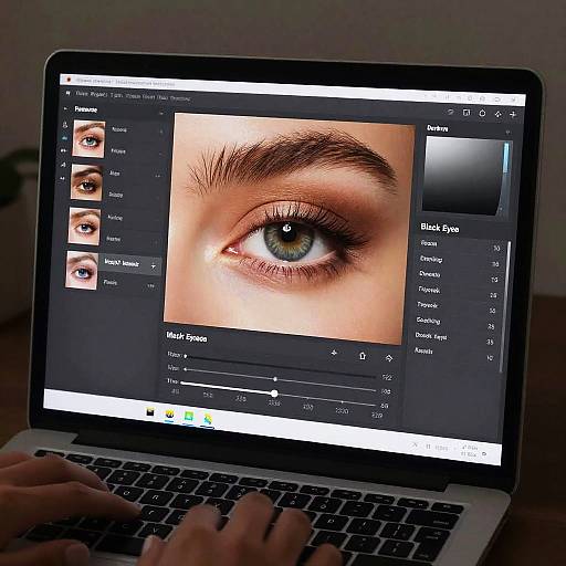 Black Eye Filter UI Design Showcase