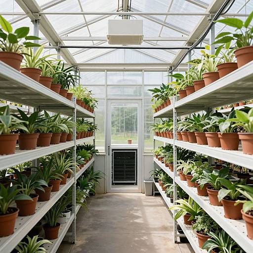 High-Tech Greenhouse Interior Design