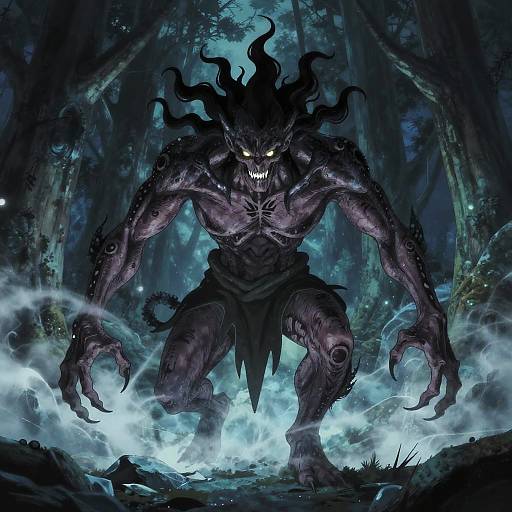 Wendigo Anime Horror Forest Creature