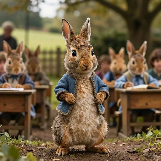 Chibi Style Peter Rabbit Cinematic Still