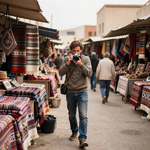 Mid-Century Textiles at Bustling Bazaar
