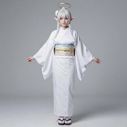 Cosplay photo of mutsuki (new year) (blue archive). Costume clothes