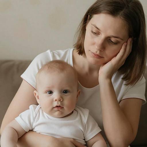 Tender Moment: Mother and Baby Portrait