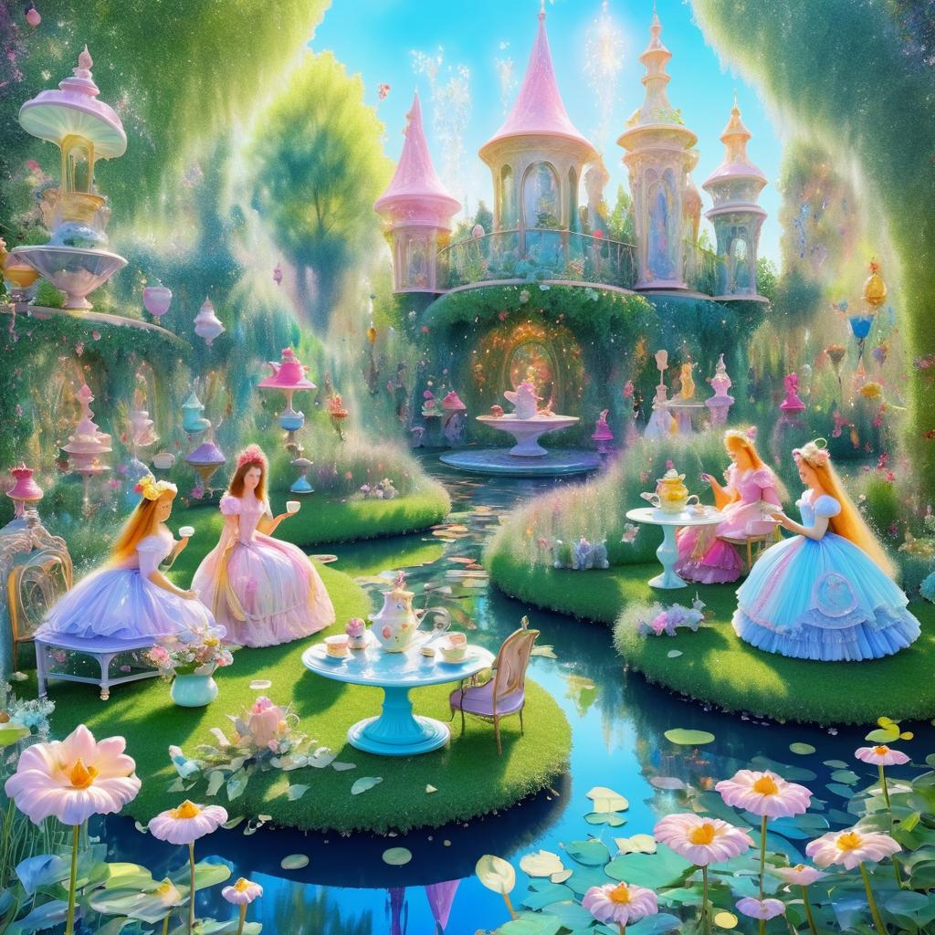 Enchanting Fairy Tale Tea Party Scene