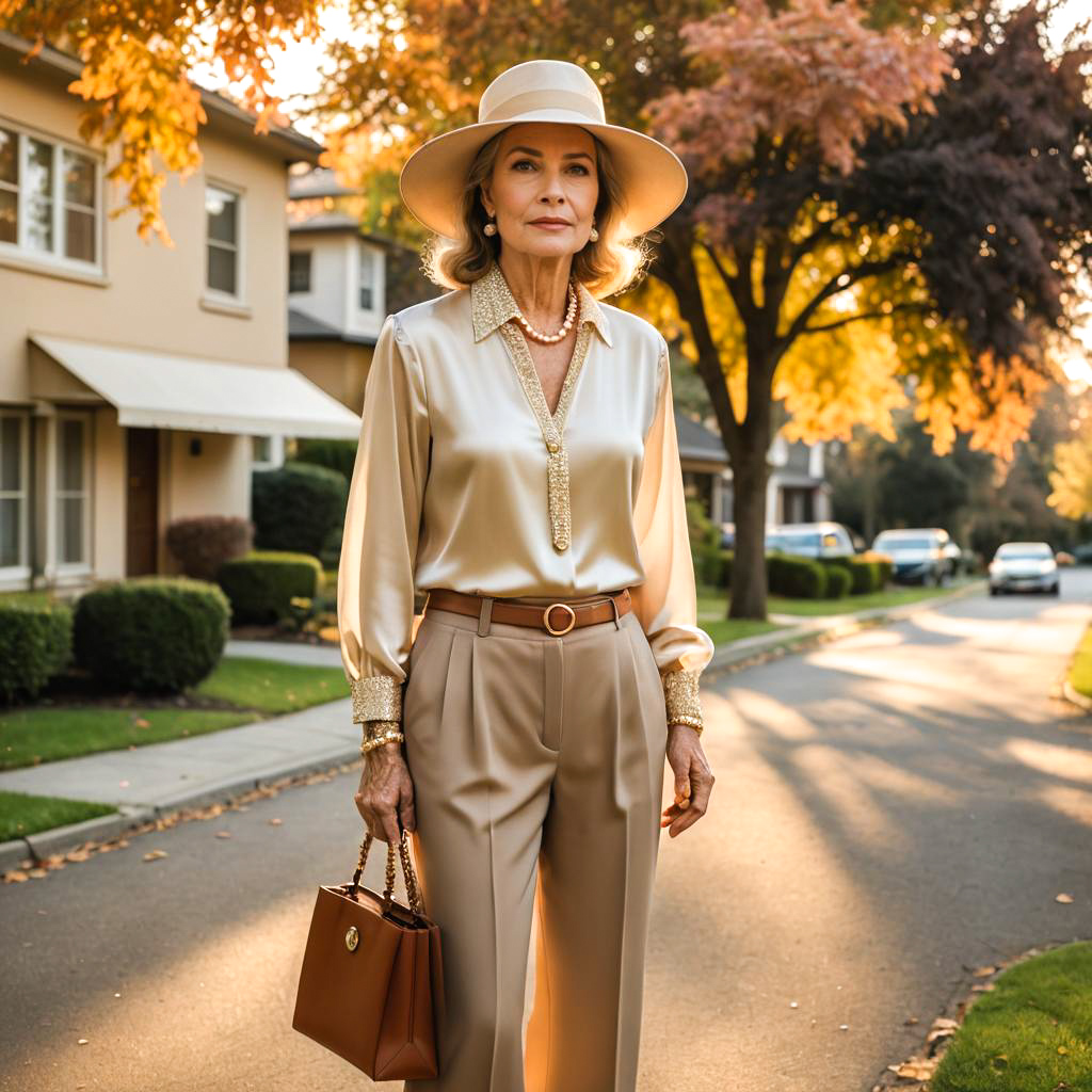 Sophisticated Autumn Fashion Portrait