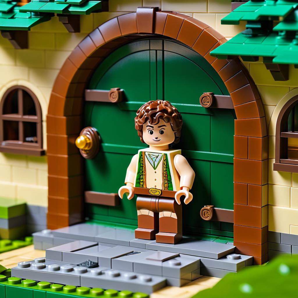 Humorous Frodo LEGO Set at Bag End