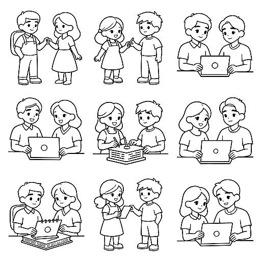 AI-Infused Classic Storybook Coloring