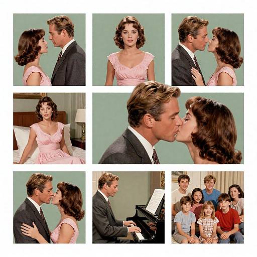 Classic Movie Poster with Hudson and Caron