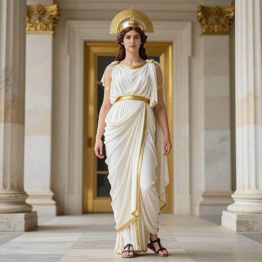 Realistic Athena: A Digital Art Portrait