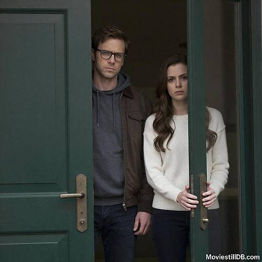 Serious Couple at a Doorway