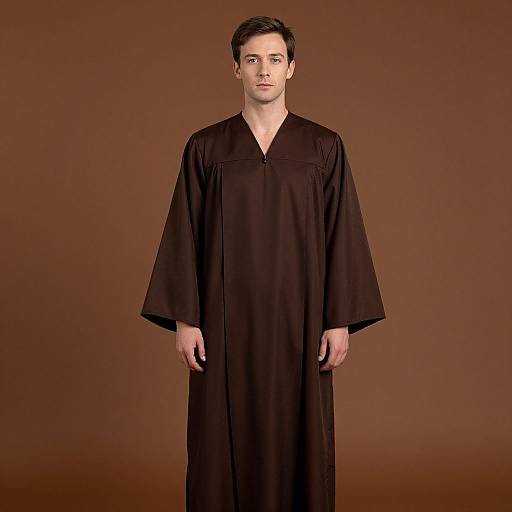 Man in Brown Robe Portrait