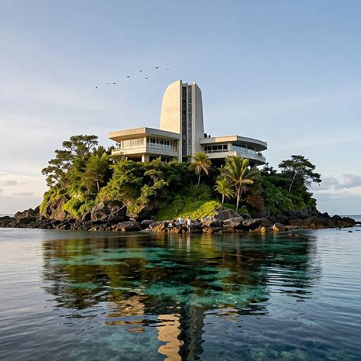 Modernist Island Architecture by Shore